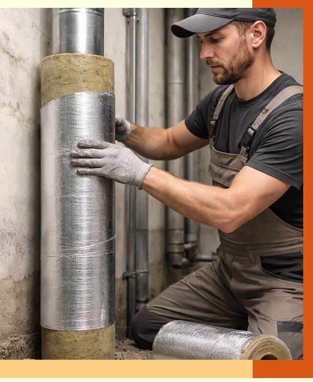 Шумоизоляция труб в Воркуте от 1234 руб. — шумоподавление и звукоизоляция труб | ТепломастерВрк