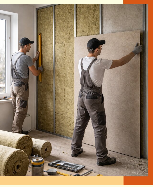 Шумоизоляция стен в Воркуте от 4626 руб/м2 — звукоизоляция стен под ключ | ТепломастерВрк