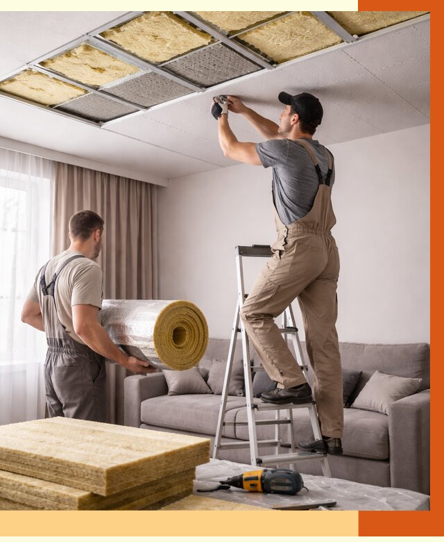 Шумоизоляция потолка в Воркуте от 2313 руб. под ключ | Профессионально — ТепломастерВрк