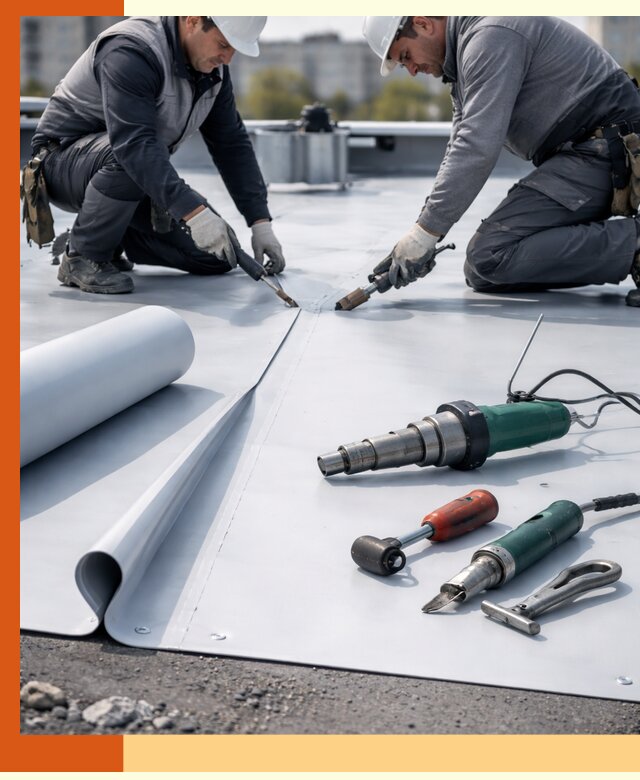 Гидроизоляция мембранной кровли в Воркуте: монтаж и ремонт быстро