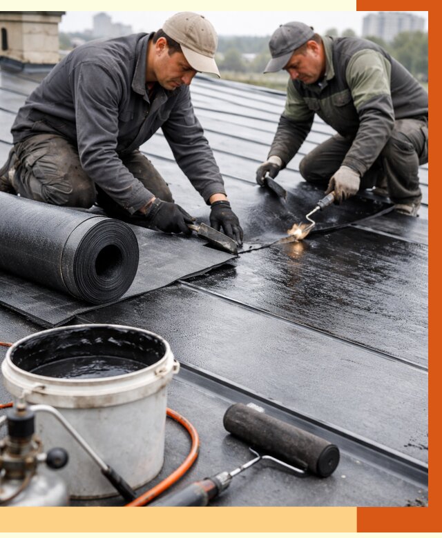 Гидроизоляция фальцевой кровли в Воркуте от 7711 руб. под ключ | ТепломастерВрк