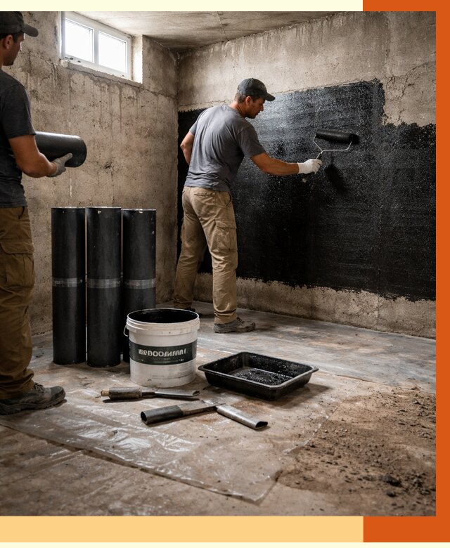 Гидроизоляция подвала в Воркуте от 3598 руб. под ключ | Профессионально — ТепломастерВрк
