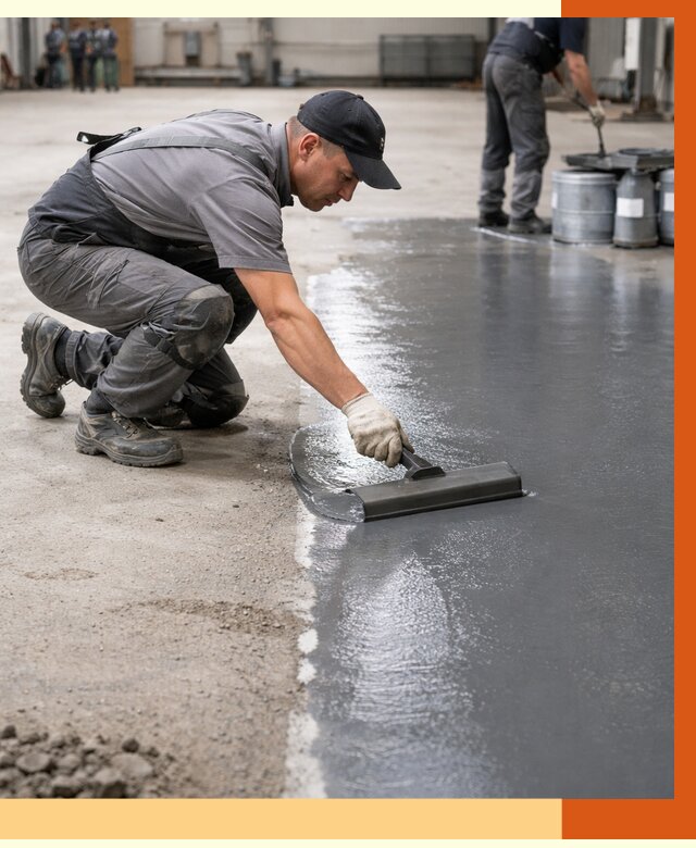 Гидроизоляция промышленного пола в Воркуте от 1234 руб./м2 — ТепломастерВрк специалисты под ключ