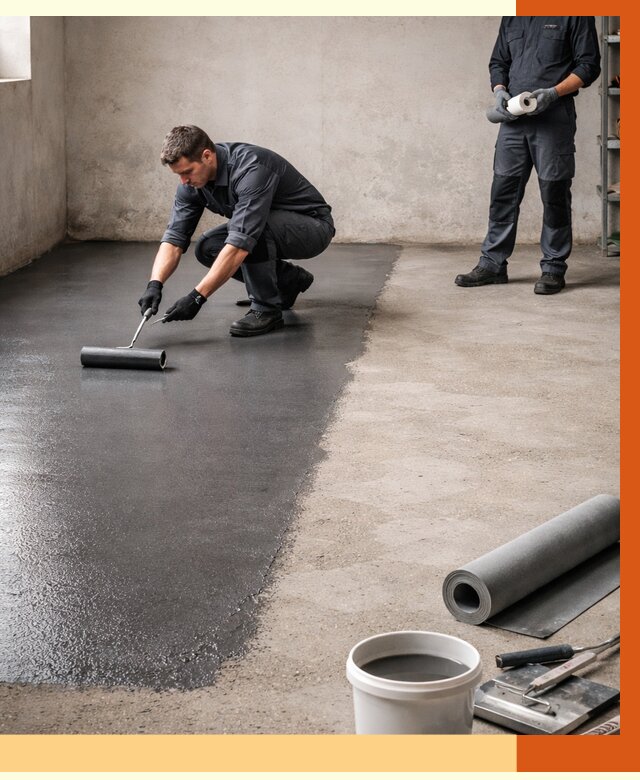 Гидроизоляция гаражного пола в Воркуте от 3598 руб./м² — ТепломастерВрк профессионально