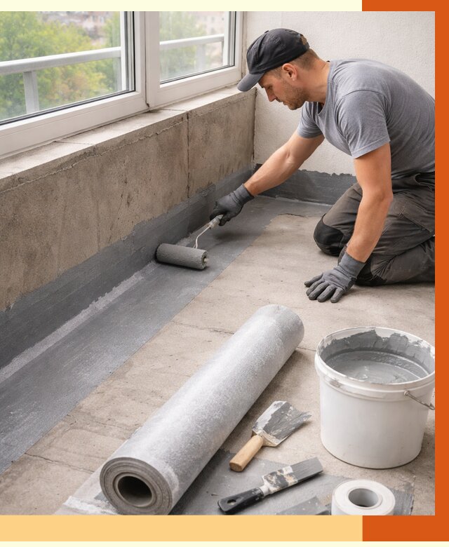 Профессиональная гидроизоляция балкона в Воркуте от 4318 руб. | ТепломастерВрк