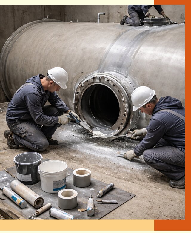 Гидроизоляция резервуара с топливом в Воркуте от 77108 руб. под ключ | ТепломастерВрк