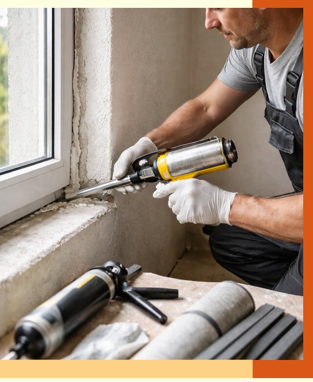 Герметизация стыков и примыканий в Воркуте от 1234 руб. под ключ | ТепломастерВрк