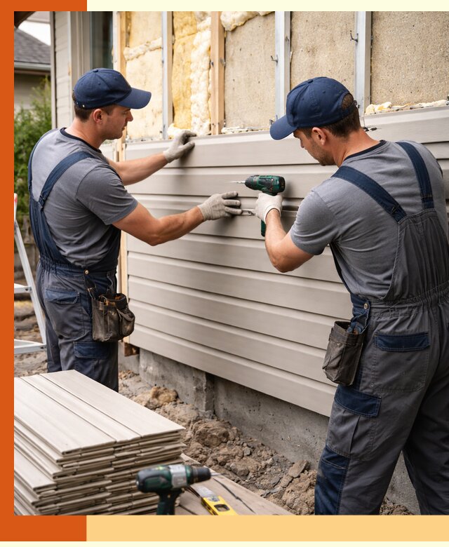 Монтаж сайдинга после утепления в Воркуте качественно и надежно