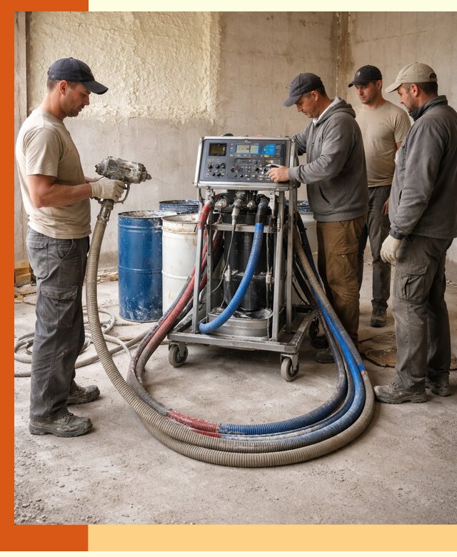 Аренда установки для напыления ППУ в Воркуте на выгодных условиях